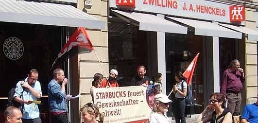 5. Juli 2008 - Globaler Aktionstag gegen Starbucks - Frankfurt/M