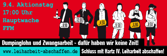 Dumpinglohn und Zwangsarbeit - dafür haben wir keine Zeit!