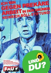 Neues Jahr  derselbe Mist! Kundgebung zur gewerkschaftsfeindlichen Praxis der Böll-Stiftung