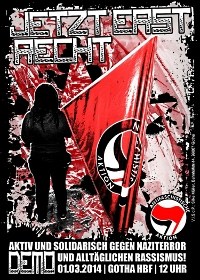 FAU Erfurt/Jena unterstützt antifaschistische Demonstration in Gotha am 1. März