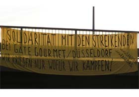 Solidarität mit den Streikenden...